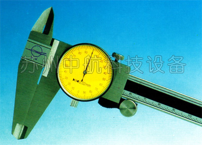 四用不锈钢带表卡尺